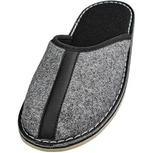 APREGGIO Pantofole Uomo - Feltro Ciabatte da Uomo - Slippers Feltro da Uomo - Uomo Pantofole Fatto a Mano