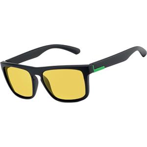 LEDING&BEST Occhiali da Sole da Uomo Donna Polarizzati UV400 Pesca e Guida | Più colori,Leggero,montatura quadrata, lenti polarizzate TAC-HD,per sport,viaggi,golf,trekking,baseball,climb,beach,party