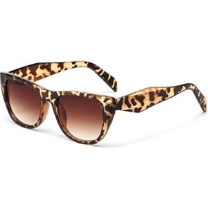 LJCZKA Occhiali da Sole Occhi di Gatto Retro per Donna Vintage Occhiali da Sole Cat Eye Quadrati Anni 90 con Protezione UV400