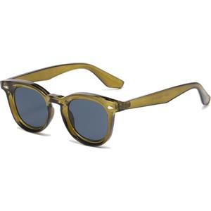 LJCZKA Occhiali da Sole Rotondi da Donna Uomo Retro Occhiali Tondi Vintage Anni 70 con Protezione UV400