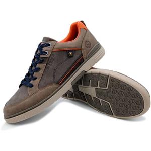 LEOSS ORIGINAL Scarpe da Ginnastica Uomo Sneaker con Lacci Scarpe da Città Scarpe da Escursionismo Casual Scarpe da Walking in Pelle Sportive