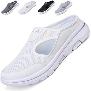 Acfoda Zoccoli Sabot Donna Uomo Estive Ciabatte Giardino Spiaggia 35-48 | Scarpe Comode,Pantofole Casa Mesh,Sandali Piscina,Leggero,con Plantare Estraibile