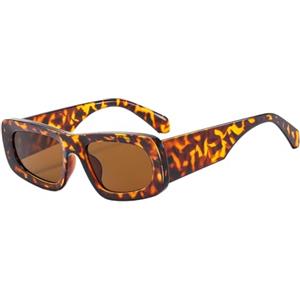 LJCZKA Occhiali da Sole Rettangolari Vintage Donna Uomo Classico Y2K Jelly Colore Retrò Quadrati Occhiali UV400 Protezione