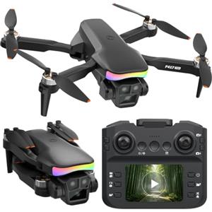 lanvansrc F417PRO Mini Drone con Telecamera HD Regolabile, Telecomando a Schermo LCD, Motore Brushless, Ricarica Rapida Type‑C, Giocattolo Drone per Principianti Bambini Adulti, Regali per Ragazzi Ragazze