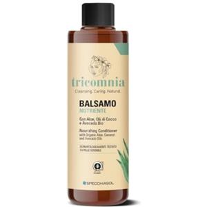 Specchiasol Tricomnia Balsamo Nutriente 200 ml | Balsamo Capelli Secchi con Aloe, Olii di Cocco e Avocado Bio | Ripristina Morbidezza ed Elasticità | Capelli Sani, Forti e Nutriti