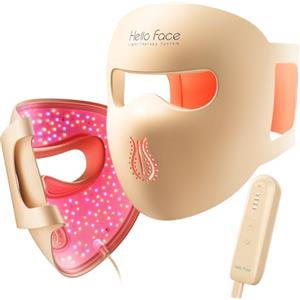 Hello Face Maschera LED Viso con Luce Rossa 4D, Maschera Viso Infrarossi LED NIR da 850 nm, Maschera in Silicone con 311 LED, Controller Ricaricabile, Design della Camera Oculare a Gravità Zero