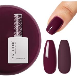 PEACECOLOR Smalto Semipermanente Unghie 16ml, Rosso Removibile per Immersione per Manicure Femminile