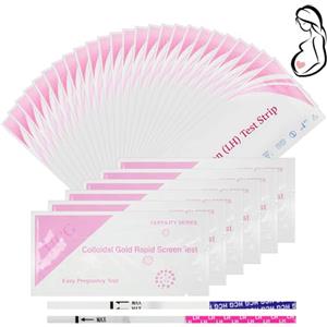 AYBUY 25 pezzi Test di Ovulazione e 6 Test Gravidanza, sensibili 25mIU/ml | confezionati singolarmente (Stile B）