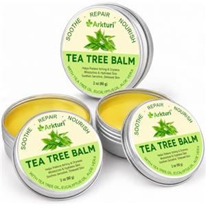 FuzzyUp Crema al Tea Tree Oil 120g - Pomata Naturale con Olio di Melaleuca Bio ad Azione Rapida per Brufoli, Acne, Arrossamenti, Punti Neri, Funghi e Imperfezioni Pelle - Trattamento Viso e Corpo Lenitivo