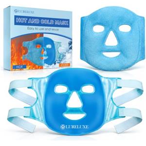 LureLuxe 1 Pezzo Maschera Gel Fredda,Maschera Gel Riutilizzabile,Mascheras Viso Rinfrescante Gel,Per Alleviare Lo Stress,Facile da Usare