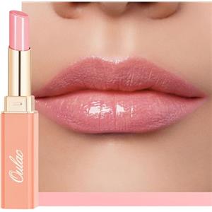 Oulac Rossetto Nutriente Rosa - Nutri e Ammorbidisci le Labbra, Texture Idratante, Lip Care, Idrata e Rimpolpa le Labbra Secche, Vegan, 22