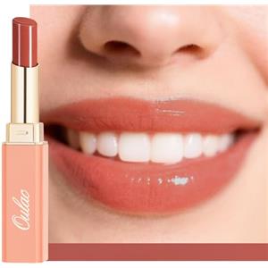 Oulac Rossetto Nutriente Albicocca - Nutri e Ammorbidisci le Labbra, Texture Idratante, Lip Care, Idrata e Rimpolpa le Labbra Secche, Vegan, 16 Apricot Crush