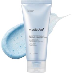 medicube Facial Cleanser Zero Pore Capsule Cleansing Foam | Detergente Delicato per Texture, Punti Neri e Pori, AHA, BHA e PHA per Detersione Profonda, Skincare Coreana, 120 gr