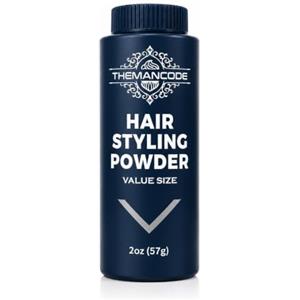 THEMANCODE Polvere Volumizzante Capelli, per un Look Naturale e Opaco, 57g | Cera in Polvere per Capelli Uomo che dona Volume e Definizione, Leggera per uno Styling Naturale, Regalo per Uomo