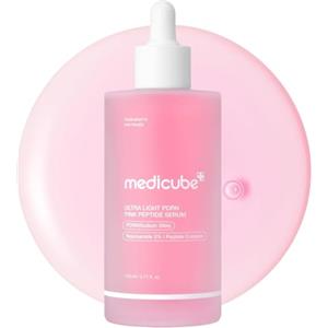 medicube PDRN Pink Peptide Serum with Salmon DNA | Ultra Light Hydrating Serum with Hyaluronic Acid | Fast-Absorbing Glow Care for Skin Clarity | Korean Skincare, 110ml