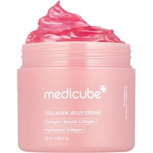medicube Collagen Jelly Cream | Crema Viso con Collagene Idrolizzato, Effetto Idratazione & Glow 24 Ore, Pelle Più Voluminosa e Compatta, 50ml