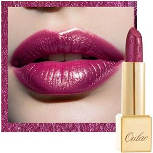 Oulac Rossetto Metallizzato Lucido Viola, Rossetti Glitter Senza Profumo, Perlato e Brillante, Colore Intenso Lunga Durata, Formula Idratante Nutre le Labbra, Vegan & Senza Glutine, 04 Sugar Plum