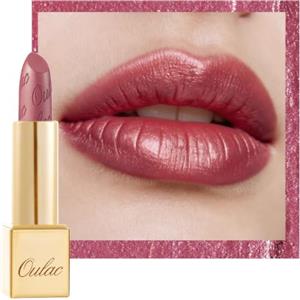 Oulac Rossetto Metallizzato Lucido Rosa, Rossetti Glitter Senza Profumo, Perlato e Brillante, Colore Intenso Lunga Durata, Formula Idratante Nutre le Labbra, Vegan & Senza Glutine, 01 Cosmopolis