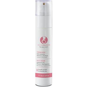 DERMOMAMMA |Crema Viso con Acido Ialuronico, Vitamina C,Idratazione Profonda,Nuovo profumo delicato, Formula Vegan e Green, Pelle più Luminosa e Giovane, Indicata in Gravidanza e Allattamento - 50ml