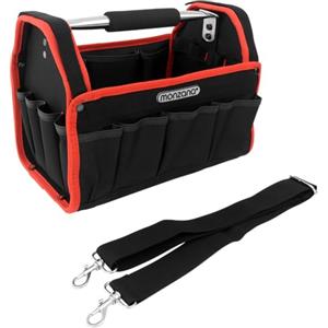 Monzana Deuba Borsa porta utensili - L incl.Tracolla maniglione alluminio zaino per gli attrezzi cassetta porta atrezzi