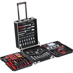 MONZANA® Cassetta Attrezzi Completa 1050 Pezzi Trolley Portautensili Ruote Valigia Kit da Lavoro Valigetta in Alluminio Set Attrezzi Chiavi Brugole