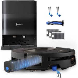 ECOVACS T90 MAX PRO Robot Aspirapolvere Lavapavimenti 40.000 Pa | OZMO ROLLER 3.0, Lavaggio auto., ZeroTangle 4.0 con TruEdge, Lavaggio con Acqua Calda 100 °C, Stazione OMNI Upgrade del T50