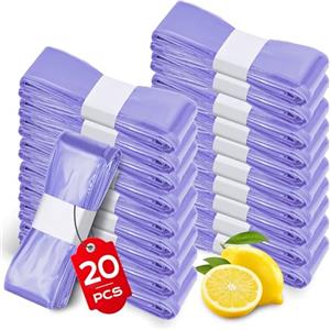 BASVII 20 Pezzi Ricarica Mangiapannolini Universali, Spessa e Resistente | Sacchetti Mangiapannolini Compatibili con Tommee Tippee Twist & Click, Sangenic Tec, Tecnologia 7 Strati EVOH Anti-Odore