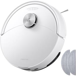 roborock Q10 S5 Set Robot Aspirapolvere 10.000Pa, Panno Sollevabile, Bianco | Pulizia VibraRise 2.0(3000 volte/min), Anti-groviglio, Evitamento degli Ostacoli, Strategie Tappeti, Controllo APP