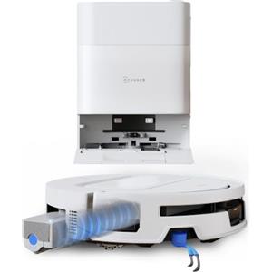 ECOVACS T90 MAX PRO Robot Aspirapolvere Lavapavimenti 40.000 Pa | OZMO ROLLER 3.0, Lavaggio auto., ZeroTangle 4.0 con TruEdge, Lavaggio con Acqua Calda 100 °C, Stazione OMNI Upgrade del T50