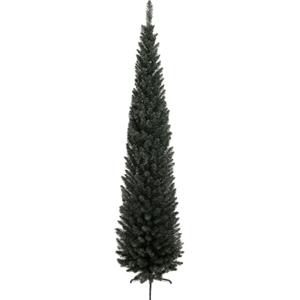 HOMCOM Albero di Natale Artificiale Alto 195 cm con 390 Rami Slim Verde | Albero di Natale Slim Salvaspazio, Base in Acciaio, per Casa e Ufficio