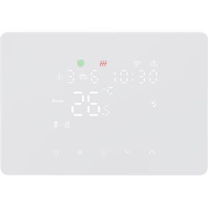 HUALANS Smart Termostato WiFi per Caldaia a Gas, Termostato Ambiente da parete,Termostato Digitale Programmabile, Funzione INVERNO/ESTATE,Display LCD Touch Riscaldamento Domestico (100-240V)