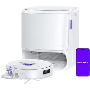 NARWAL Freo Z10 Pro Robot Aspirapolvere Lavapavimenti, Stazione All-in-One | Super Aspirazione 18500 Pa, Lavaggio Moci ad Acqua Calda 75°C con Asciugatura, Spazzola Anti-Groviglio e Stazione Autopulente