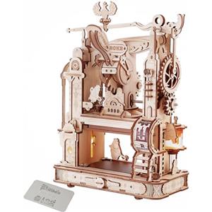 ROKR Puzzle 3D In Legno Printing Press Kit di Modellismo per Adulti-Macchina da Stampa Puzzle 3D in Legno-Idea Regalo per Uomini (LK602)