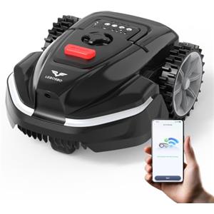 LEBOSBO V3 Robot Tagliaerba a Batteria con Navigazione Visiva, 150+ Hinderniserkennung und App-Steuerung, 50 dB leise, Robot rasaerba con batteria da 4 Ah, lame di ricambio e banda magnetica
