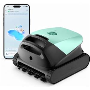 Beatbot Sora 10 Robot Piscina Senza Fili,Verde ghiacciaio | pareti e fondo, Linea d'acqua,Piattaforme, robot piscina senza fili, Parcheggio automatico,App,piscine fuori terra/interrate