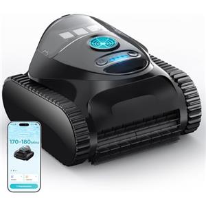 BRINBO C1 Robot Piscina Pareti e Fondo, Linea d'Acqua, Doppio Filtro, Aspiratore Piscina Senza Fili, 7 modalità di Pulizia, 180 min, Pulitore con App, Robot Pulisci Piscine Fino a 150 m²