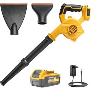 Powarobor Soffiatore a batteria per Dewalt con batteria da 5,5 Ah e set di | Velocità variabile, 200 CFM, ideale per prato, giardino, auto e terrazza