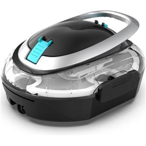 BRINBO S2 Robot Piscina Senza Fili,Doppia Filtrazione, Negro Carbón | Automatica 90 Min robot piscina fuori terra, Doppio Motore,Parcheggio Automatico ,per piscine fino a 80 m²