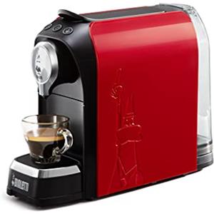 Bialetti Elettrico, Macchina Caffè Espresso, Funziona esclusivamente con Capsule Bialetti, Rosso