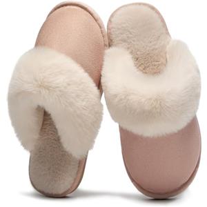 Donpapa Pantofole Donna Uomo Invernali Peluche da Casa in Effetto Camoscio | Ciabatte Invernali Calde Casa, Morbide & Comode Slippers, Antiscivolo, Interno e Esterno