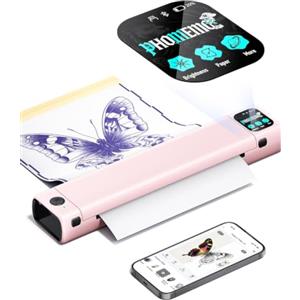 Phomemo M08F Plus AI Stampante per stencil Tatuaggi con Touchscreen | Stampante Stencil Tattoo, Anti Rughe, Display Touchscreen, App IA, 2800+pcs Tattoo Tatuaggi,10 Fogli Carta Transfer Premium