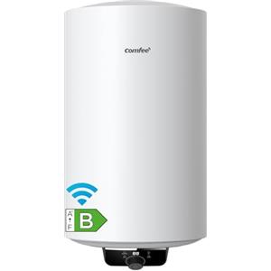 COMFEE' COMFEE Scaldabagno Elettrico 80 L Murale ad Accumulo Compatto WiFi Connect | Serbatoio Smaltato Anticorrosione, 5 Sicurezze, Timer Personalizzato, Riscaldamento Rapido, Installazione Facile