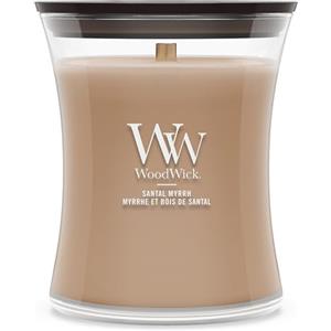 WoodWick Candela profumata | Candela a Clessidra Media | Santal Myrrh | Regali Perfetti per Donne