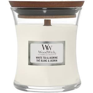 WoodWick Candela profumata Hourglass media con stoppino crepitante | Lana calda | Durata della fragranza: fino a 20 ore