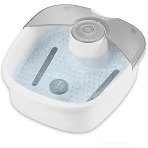 medisana FS 881 pediluvio ellettrico con massaggio, bagno per piedi | massaggiatore per piedi con massaggio a vibrazione e a bolle d'aria, funzione di mantenimento in caldo, per piedi grandi