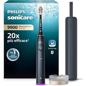 Philips Sonicare DiamondClean Prestige 9900 - Spazzolino elettrico sonico con 1 testina Premium All-in-One A3 e custodia di ricarica blu notte modello HX9992/12