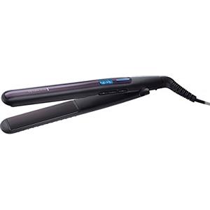 Remington Piastra per Capelli, bordi arrotondati per creare onde, piastre extra lunghe 110 mm, rivestimento in Ceramica Ultra e Tormalina, antistatica, display digitale, 150-230°,Sleek & Curl S6505