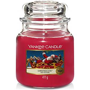 Yankee Candle Candela profumata in giara media | Vigilia di Natale | Durata Fino a 75 Ore