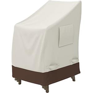 Amazon Basics Copertura protettiva per sedie impilabili da giardino, 1 unità, Beige/Marrone Chiaro