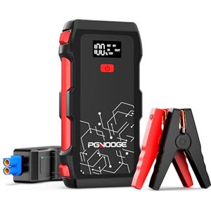 PGNOOGE 7000A di Picco Avviatore Batteria Auto, 26800mAh Avviatore ad Alta Capacità per Tutti i Motori a Benzina e 10L Diesel